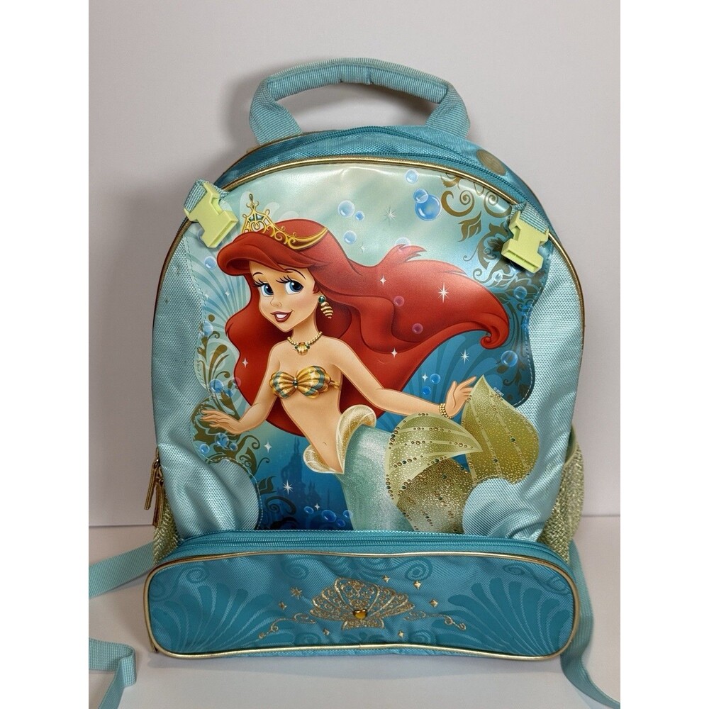 Ariel The Little Mermaid Backpack Book Bag Luggage Disney Store Exclusive